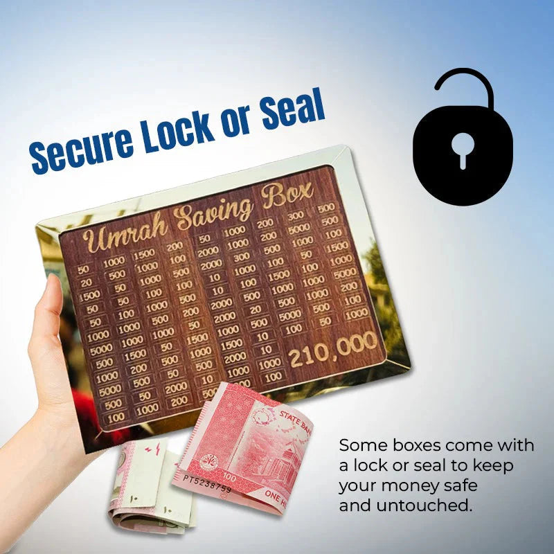 Buy 1 Get 1 Free ( Umrah Saving Box "Journey to Makkah Starts Here )