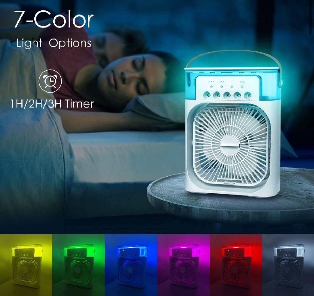 Mini Air Cooler - Portable Air Conditioner Fan | USB Evaporative Cooler