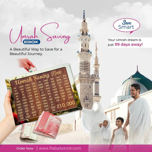 Buy 1 Get 1 Free ( Umrah Saving Box "Journey to Makkah Starts Here )